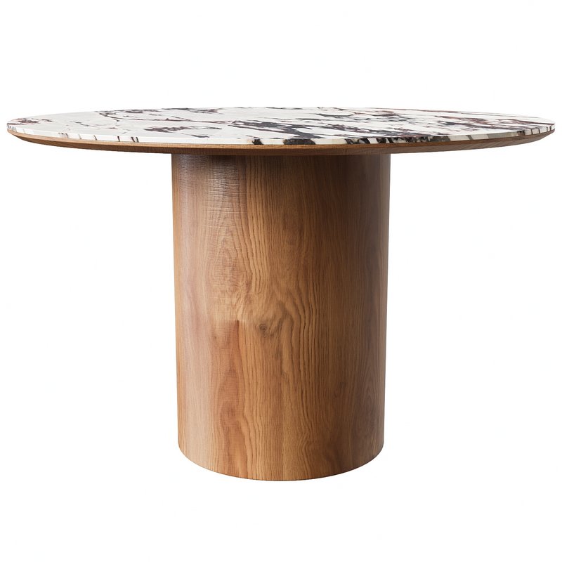 Tamara Marble Ceramic Round Dinette Table - Image 2