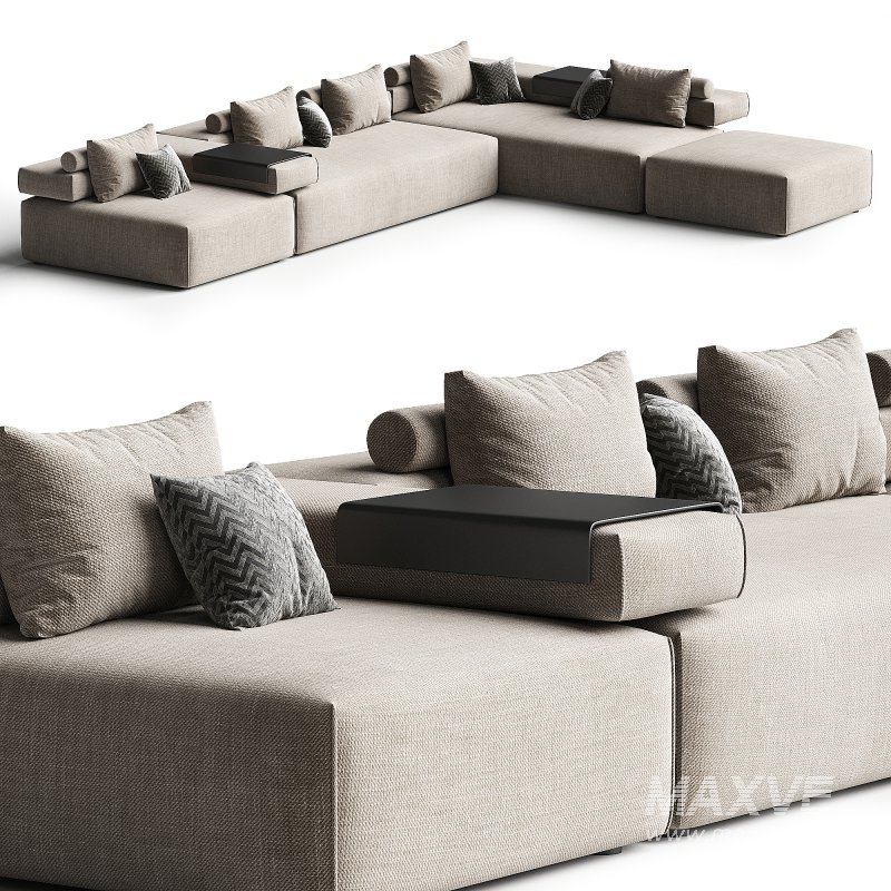 CINDER BLOCK modular sofa 3-4 - Image 3