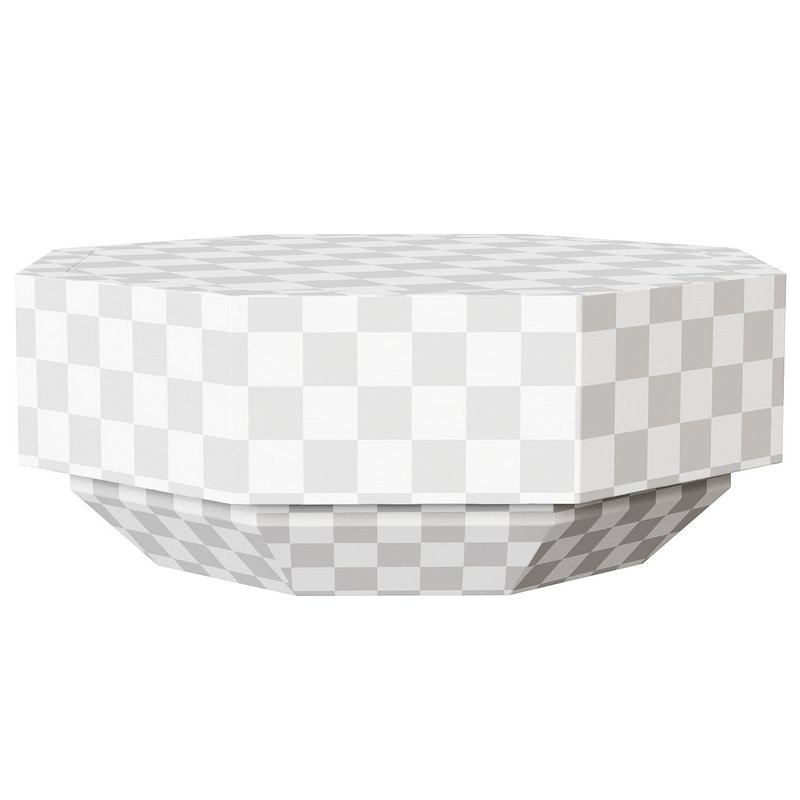 Wood Octagonal Coffee Table - Image 5