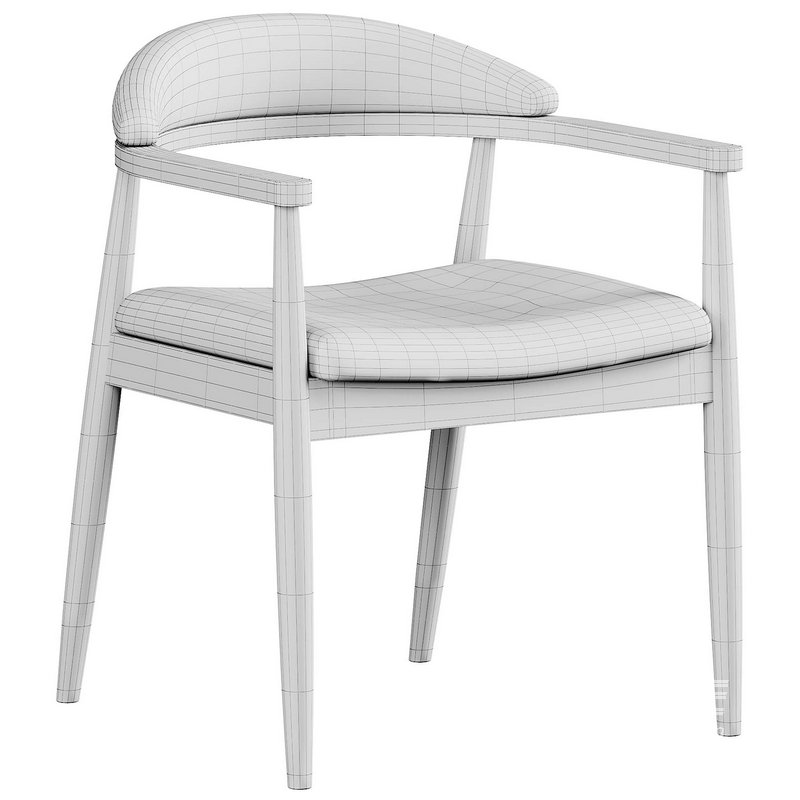 Modrest Cohen Walnut Dining Chair - Image 6