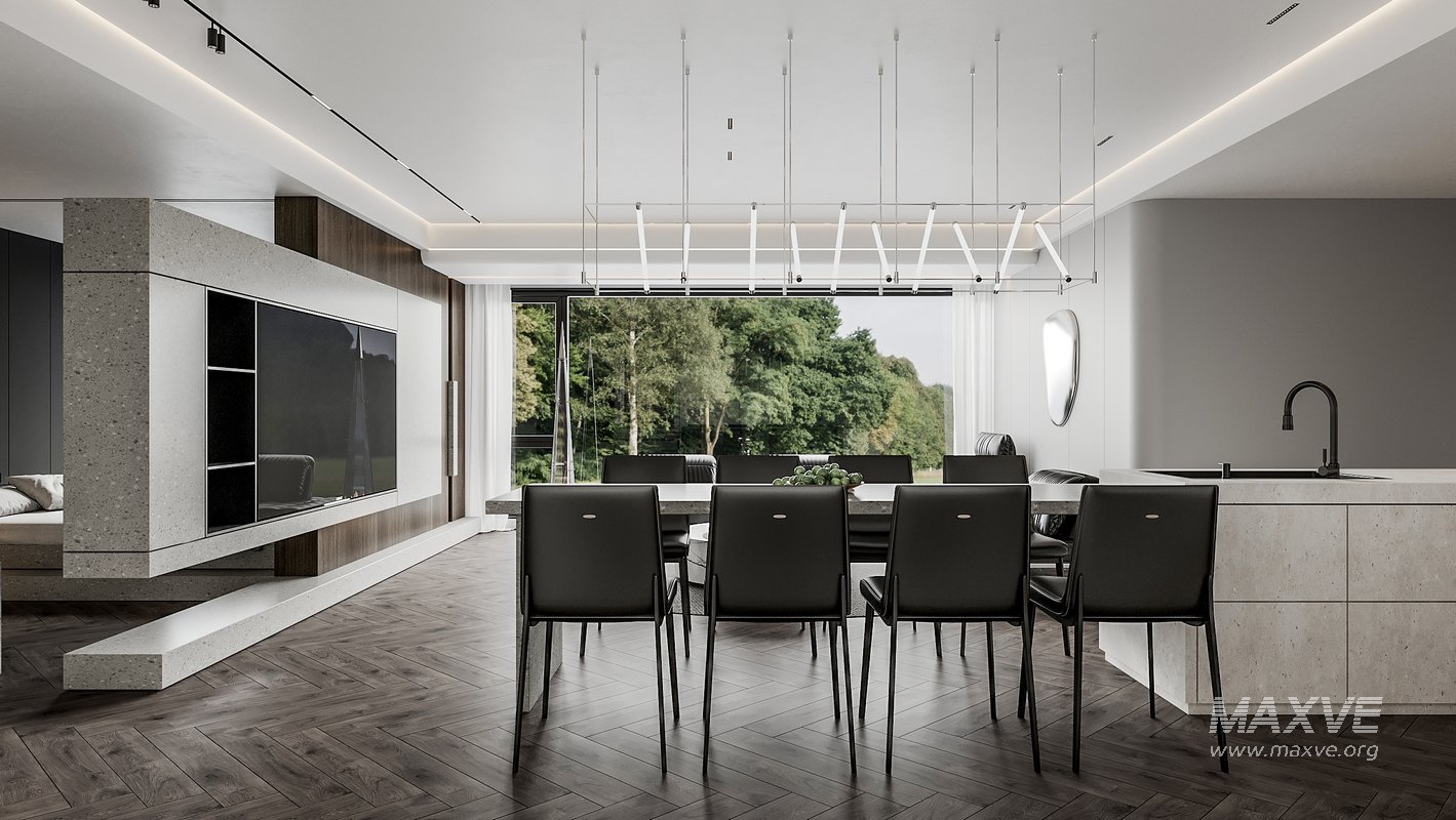 Living Room Dining Room Kitchen - Image 1