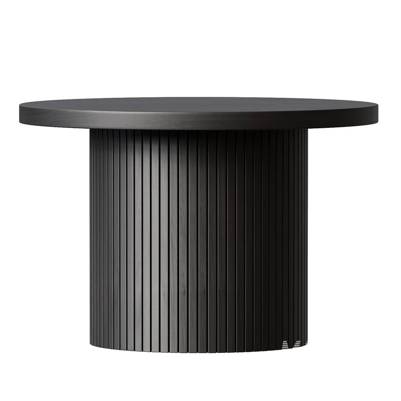 Charleily Pedestal Wood Round Coffee Table - Image 2