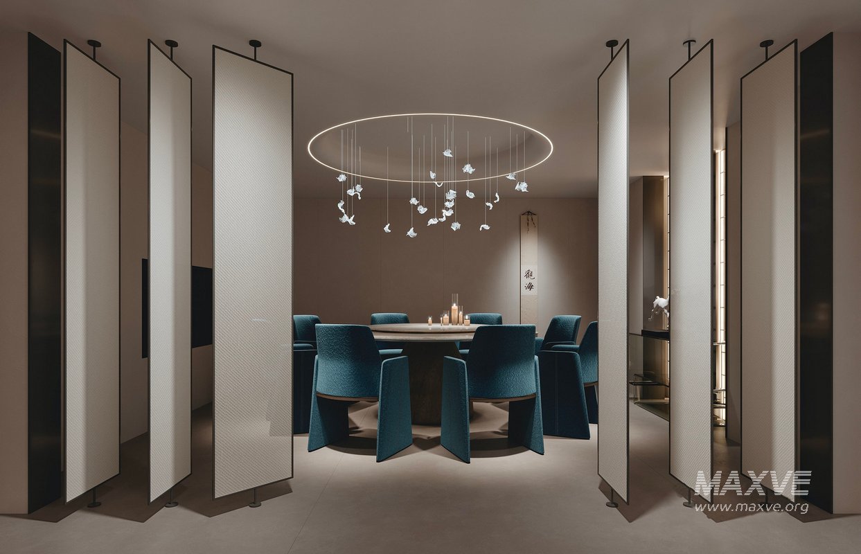 Chinese restaurant tea room hallway - Image 5