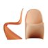 Panton Chair color Peach Fuzz by Vitra - Thumbnail 5