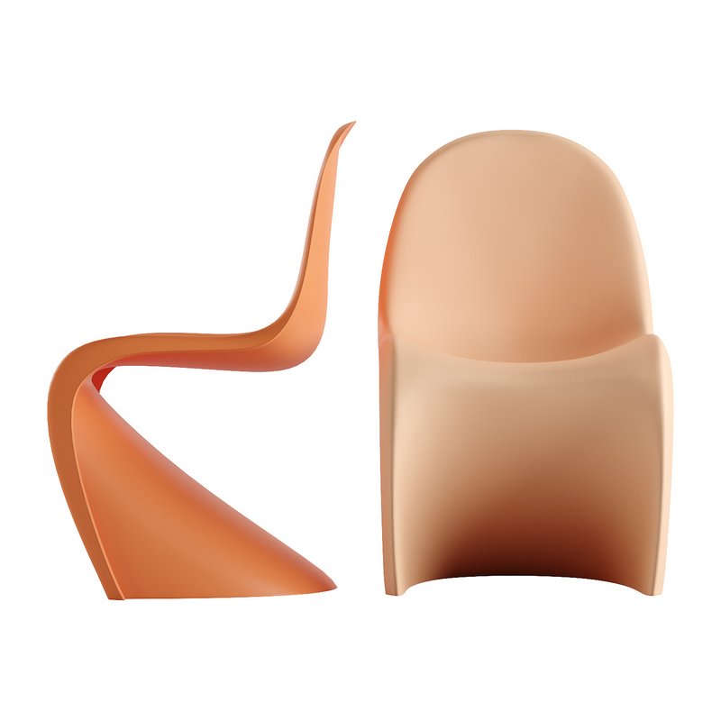 Panton Chair color Peach Fuzz by Vitra - Image 5