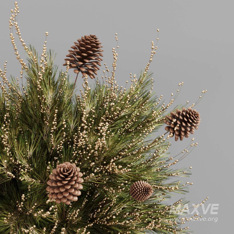 Winter pine fruit vase - Image 2
