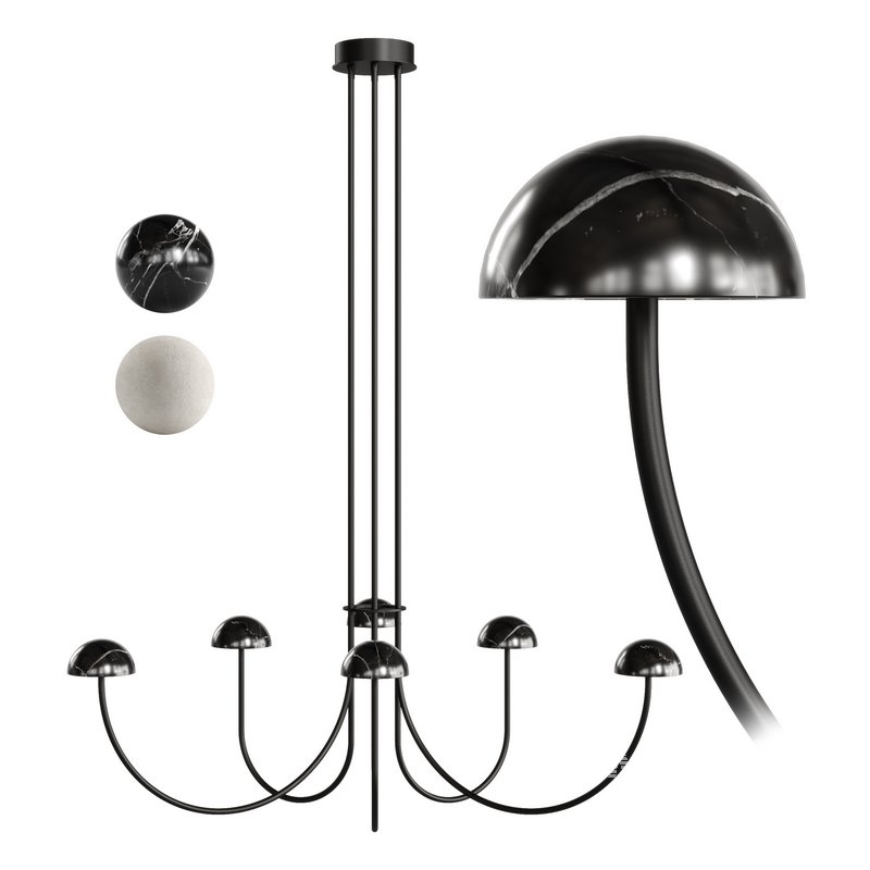 Dussa C1307-6 Pendant Lamp by Aromas - Image 1