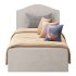 Upholstered bed frame Kilanda light beige Luroy Standard Single - Thumbnail 9