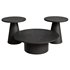 Carnisha 3 – Piece Round Black Coffee Table Sets - Thumbnail 1