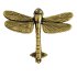 Antique Brass Dragonfly Design Front Door Knocker Vintage Style - Thumbnail 10