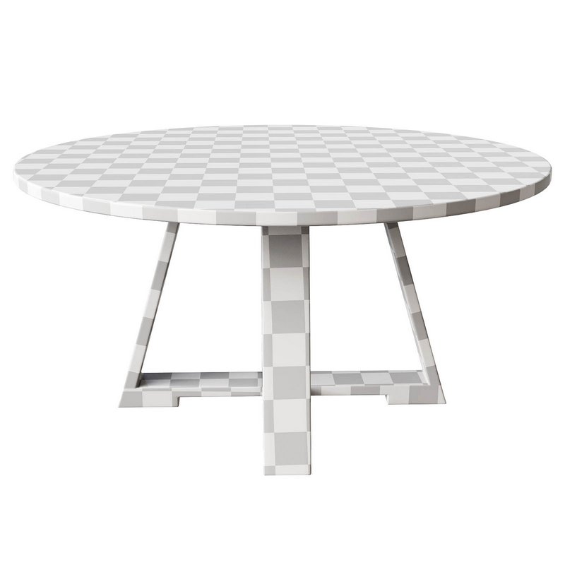 Uttermost Gidran Round Wood Rich Charcoal Black Dining Table - Image 2