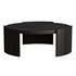 Tamera 100cm Wooden Round Coffee Table – Black - Thumbnail 2