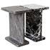 I Beam Black Marble Side Table - Thumbnail 6