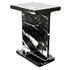 I Beam Black Marble Side Table - Thumbnail 4