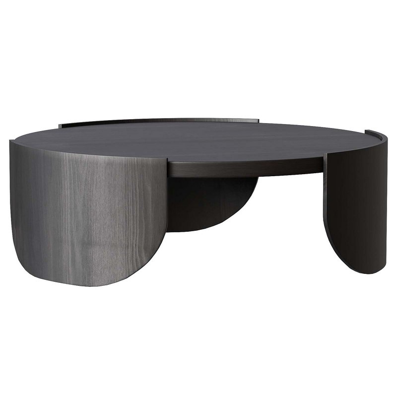 Round Coffee Table – Black - Image 2