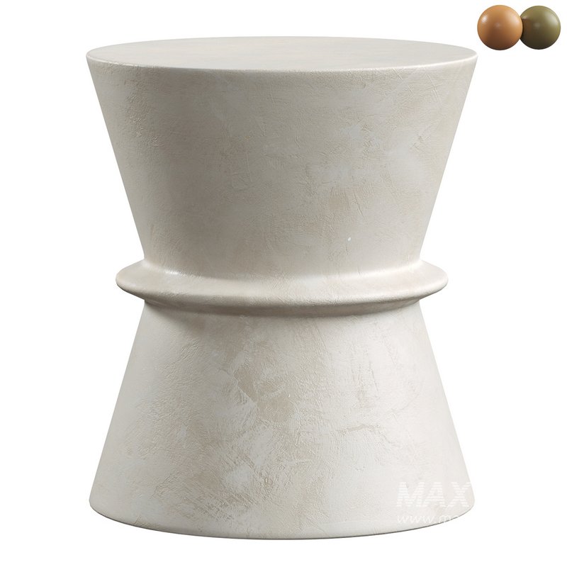 Jacqueline Stone Outdoor Side Table - Image 1
