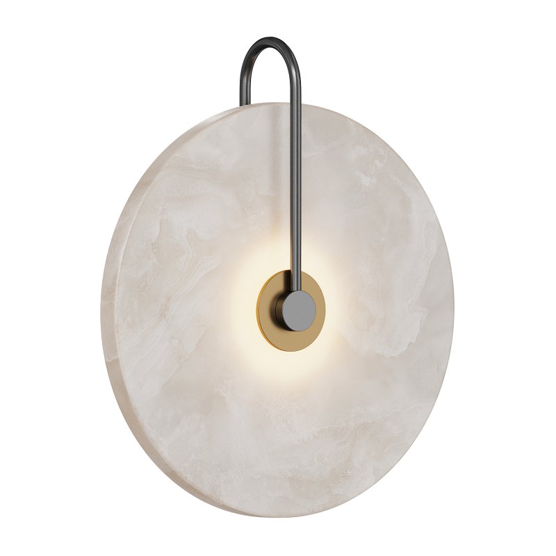 Frosted White Marble LED Wall light - Image 3