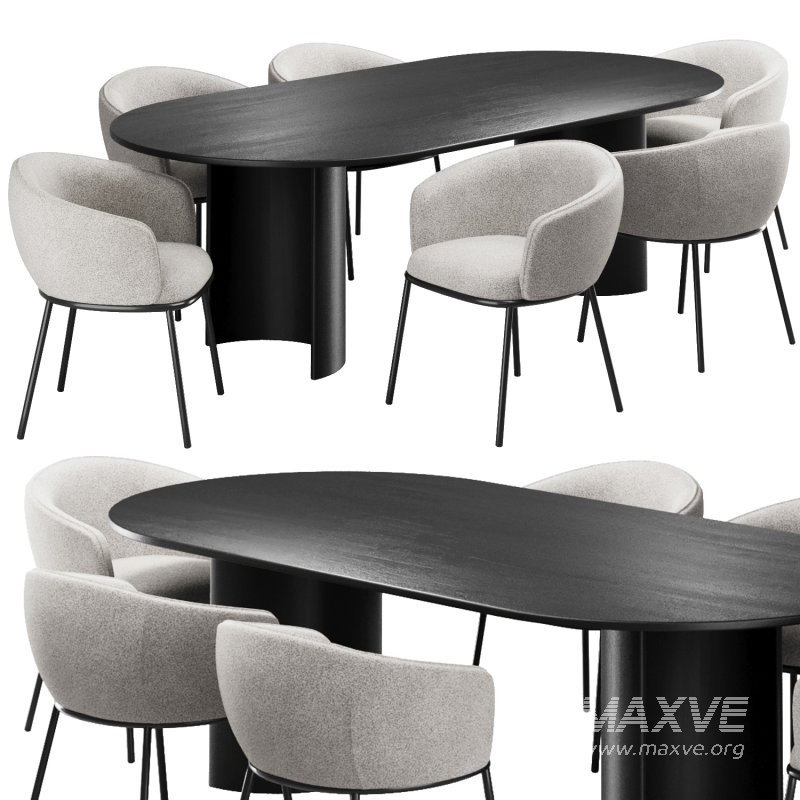 Dinning chair and table232 - Image 1