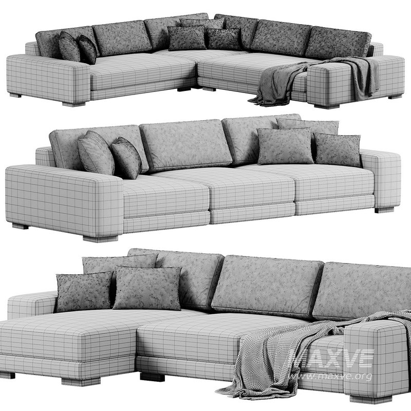Horizon 3 L Shaped Sofa By Crateandbarrel - Image 5