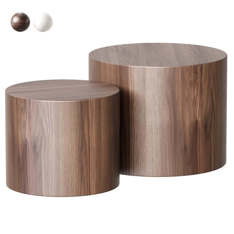 Small Coffee Table Nesting End Table Set - Image 5