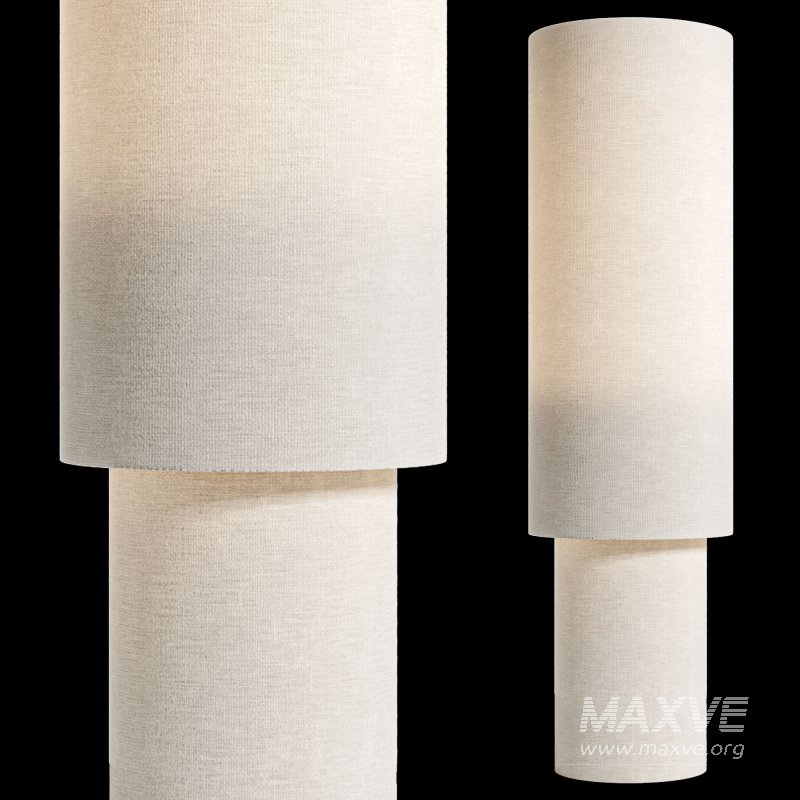 H M Fabric and Metal Floor Lamp - Image 5