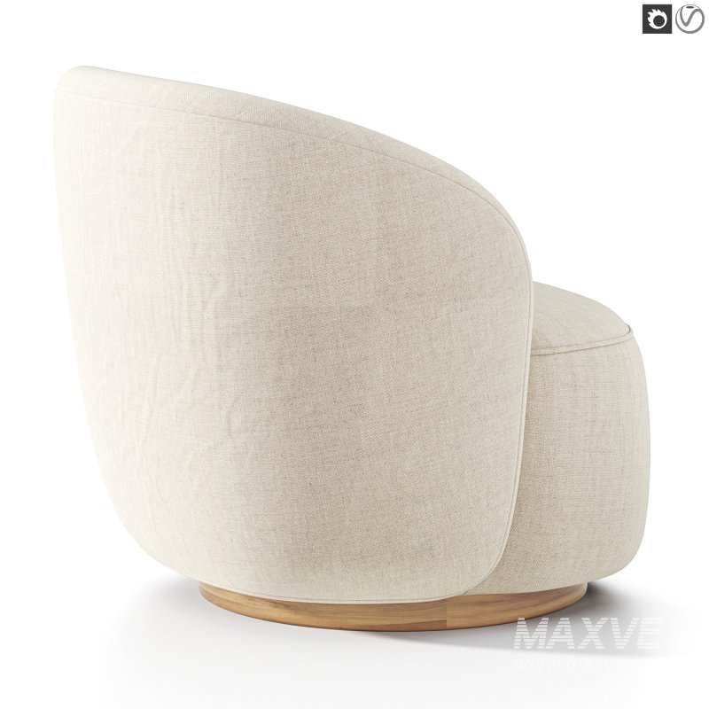 Sienna Fabric Swivel Armchair - Image 6