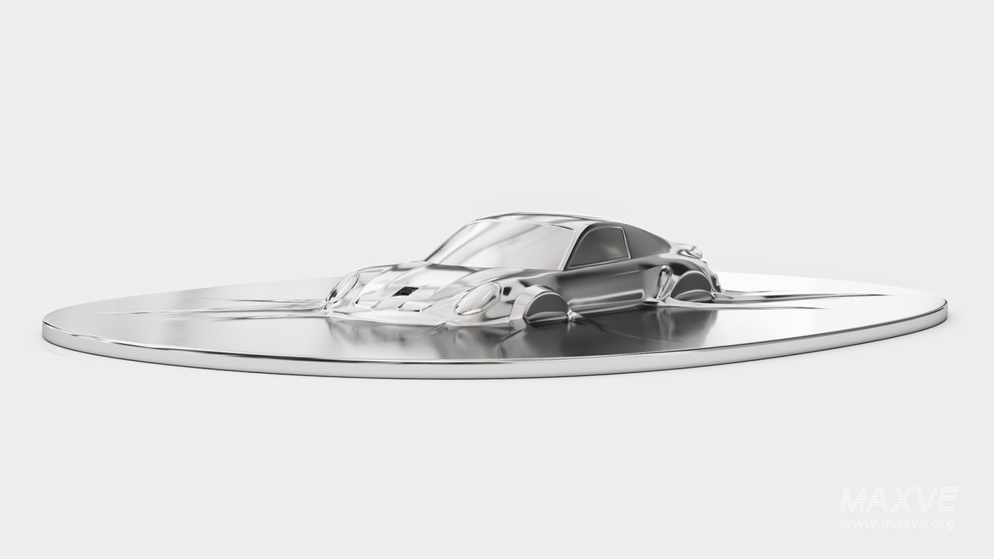 Porsche 911 GTS wall sculpture - Image 4
