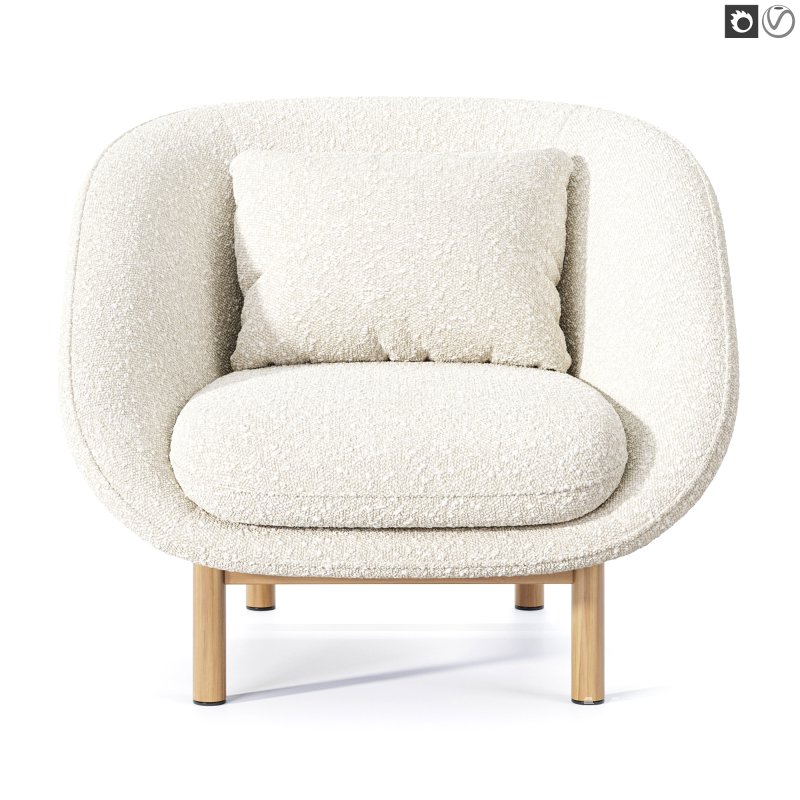 Portobello Fabric Armchair - Image 6