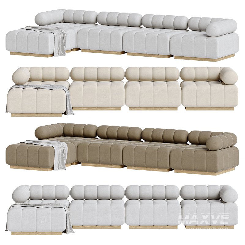Roma Outdoor 4-Piece Sectional - Image 5