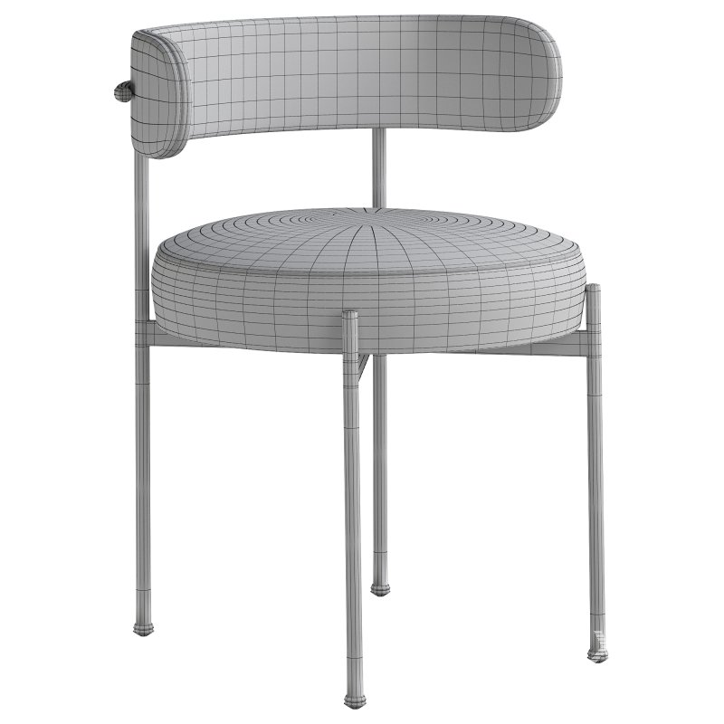 Inesse Boucle Ivory Dining Chair - Image 2