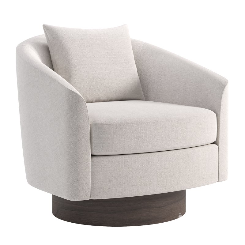 Camino Upholstered Swivel Lounge Chair - Image 2