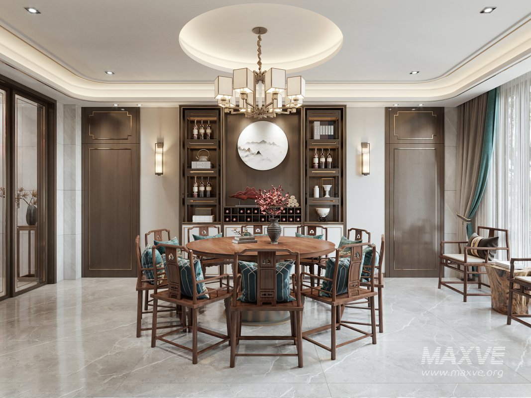 chinese living room dining room bedroom - Image 2