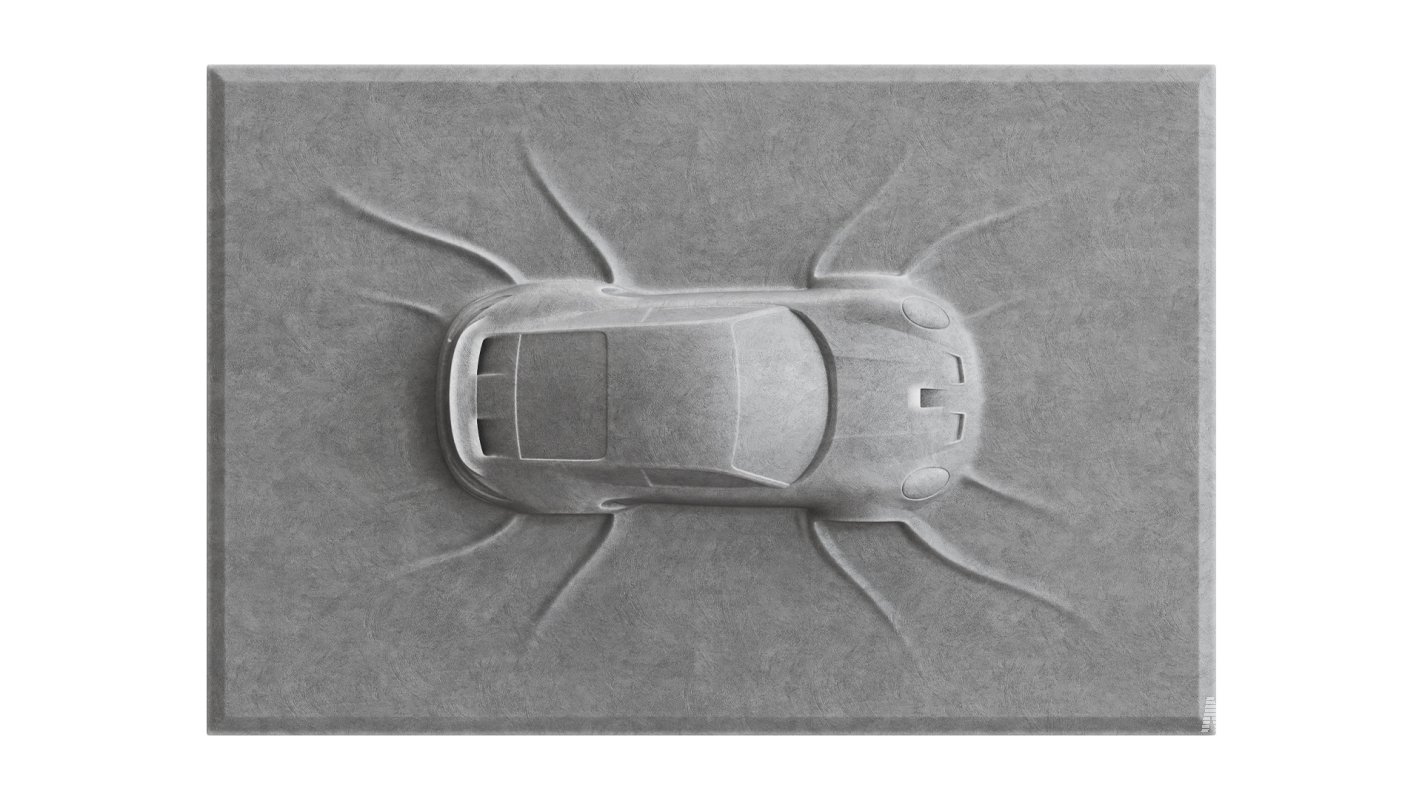 Porsche 911 GTS wall sculpture - Image 5
