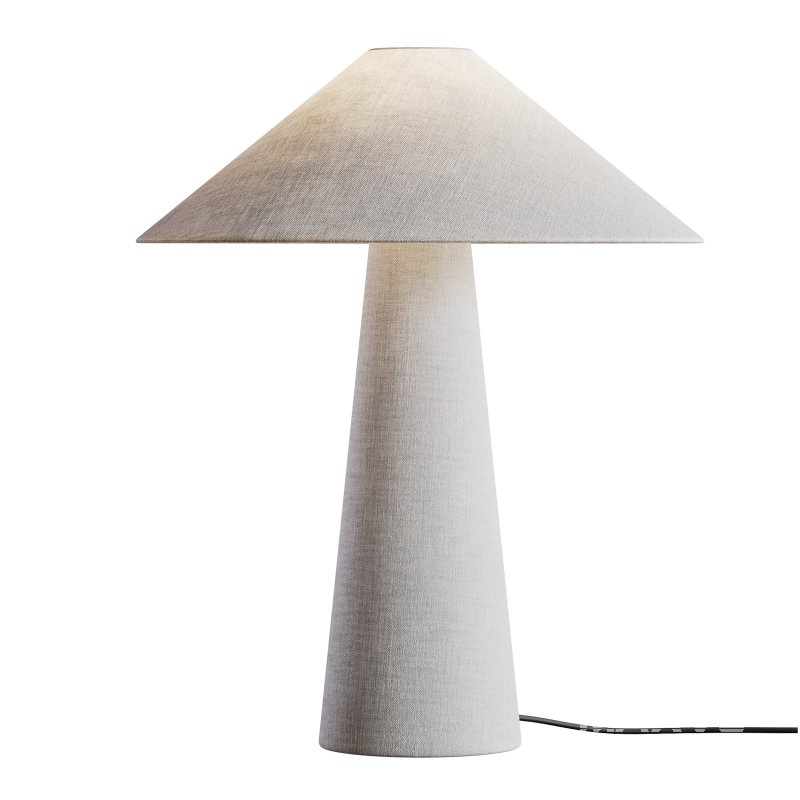 Grote tafellamp Ilena van linnen - Image 12