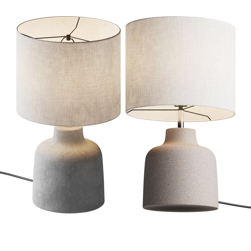 Handgemaakte tafellamp Ike betonnen voet - Image 15