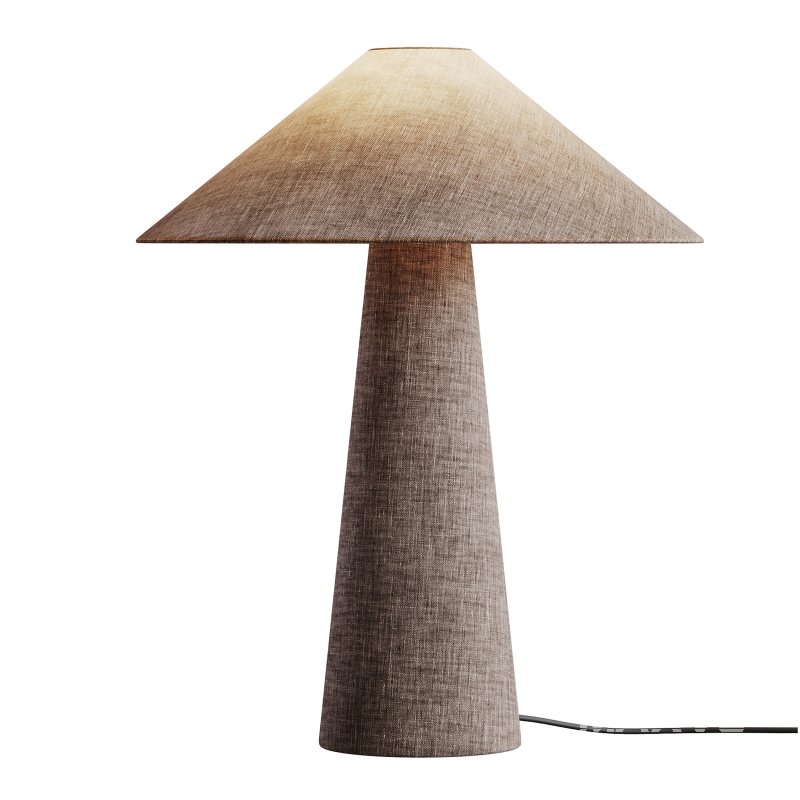 Grote tafellamp Ilena van linnen - Image 9