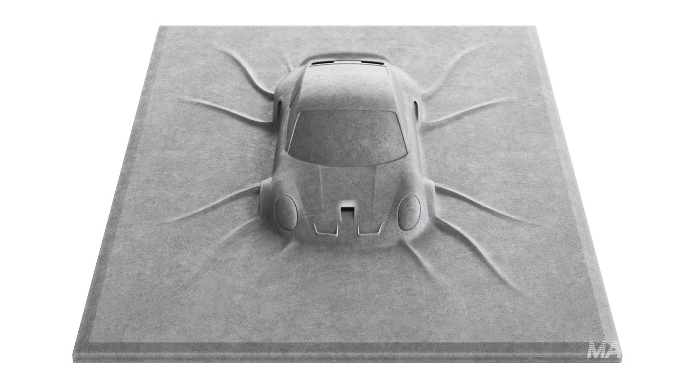 Porsche 911 GTS wall sculpture - Image 3