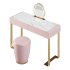 Beige and Gold solid wood Vanity set - Thumbnail 12