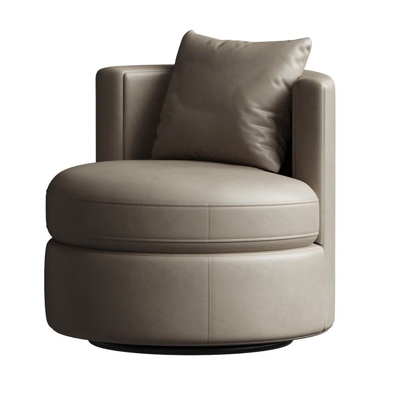 Balboa Leather Swivel Chair - Image 1