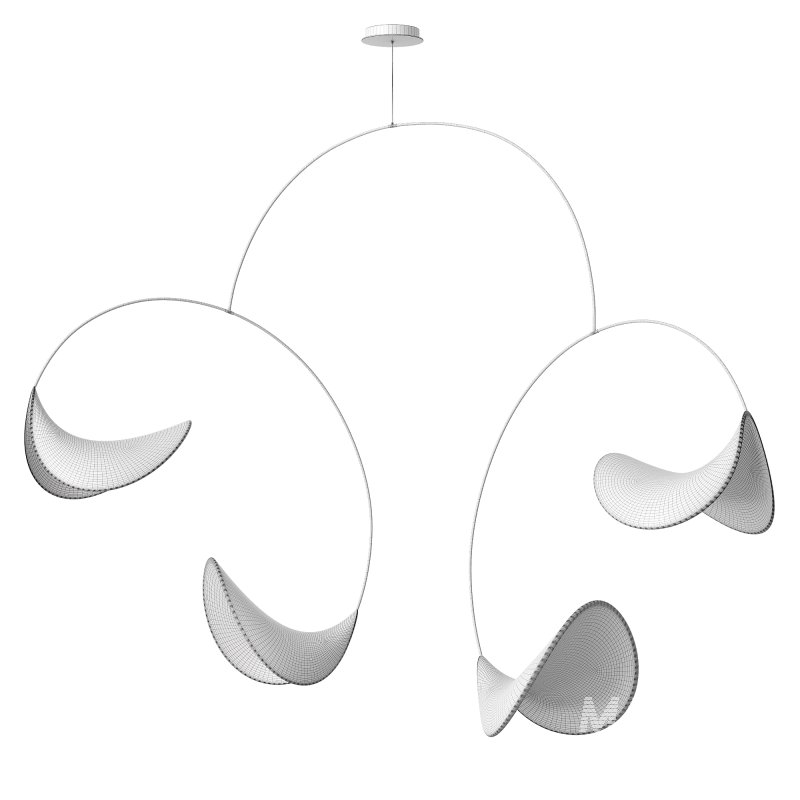 llll-02 fabric pendant 4 lights 2 - Image 3