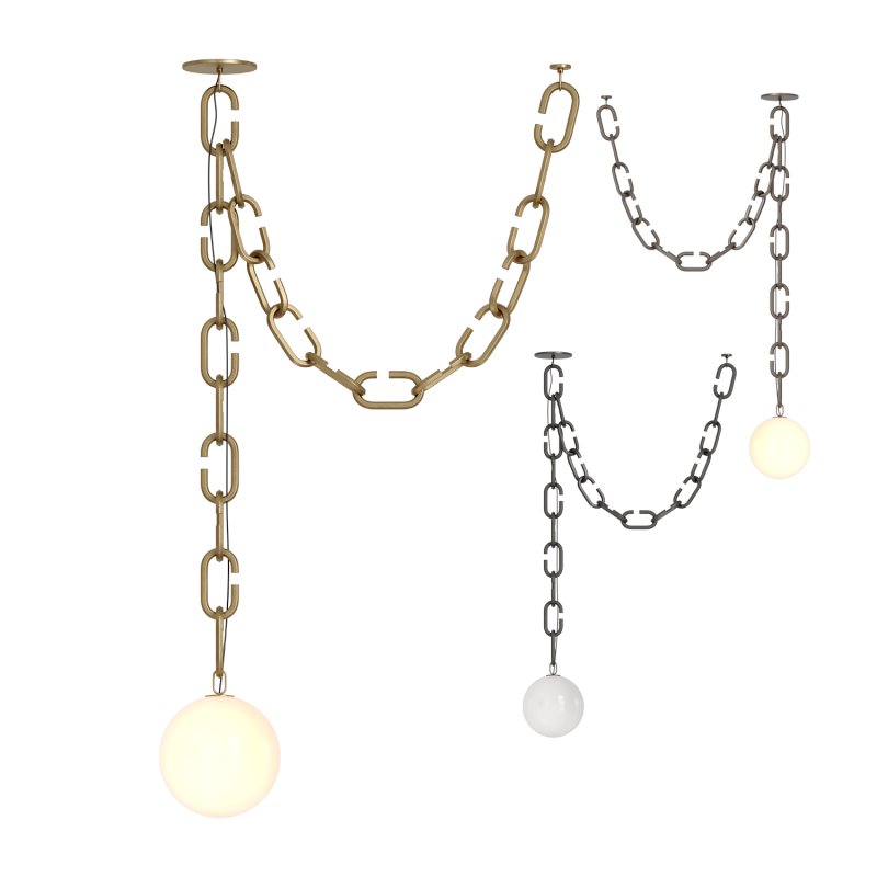 Serif Swagged Pendant - Image 1