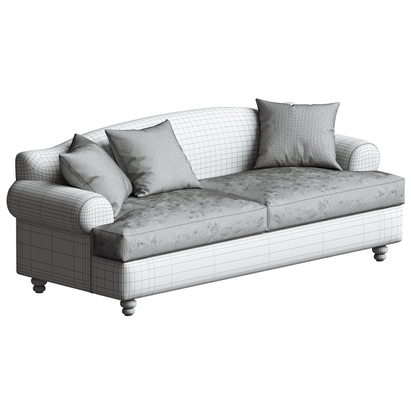Late 20th Century European Linen Sofa - Image 2