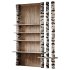 Shelves with partition made of birch - Thumbnail 2