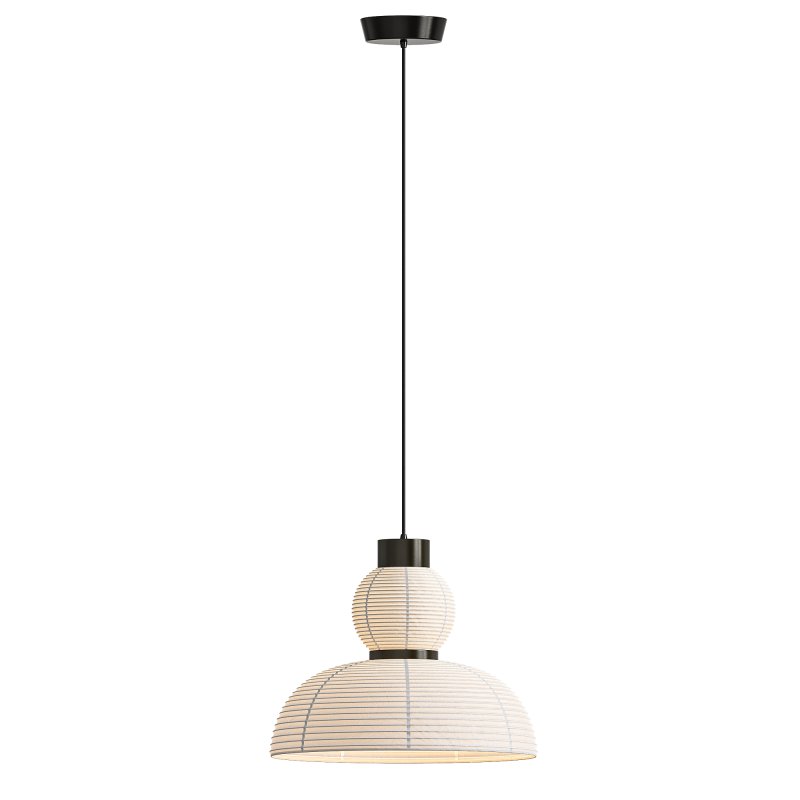 Japanese Silk Pendant Lamp - Image 2