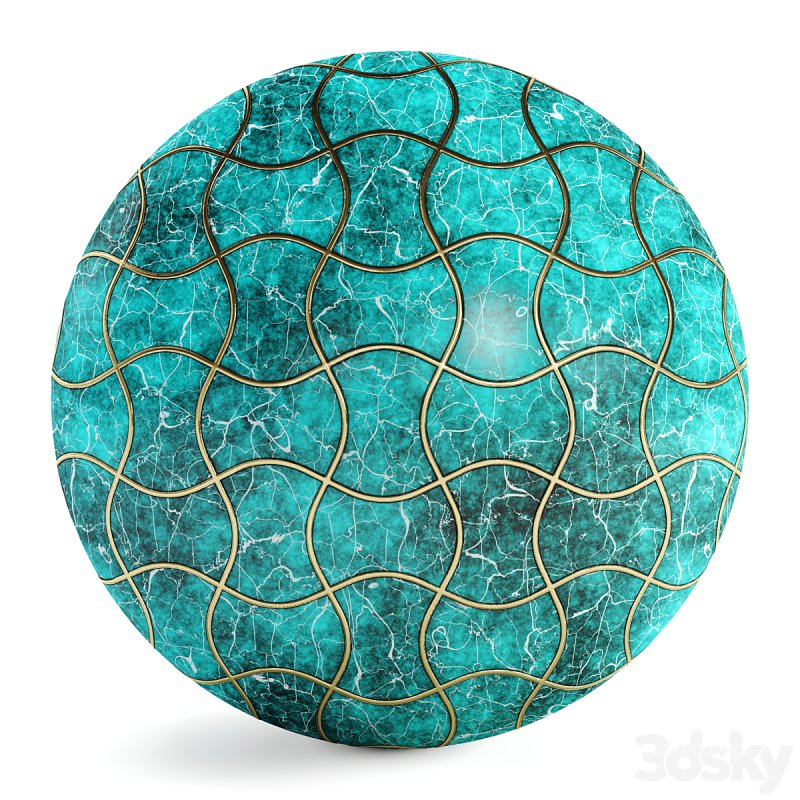 FB10 Marble Floor Tile stone | 4K | PBR | 2MAT - Image 3