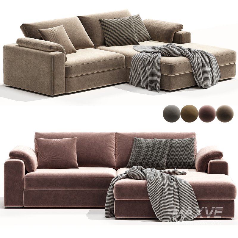 ITALO Fabric sofa By Mantellassi 1926 - Image 3