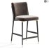Norrie Forest Green Velvet Dining Counter Stool - Thumbnail 3