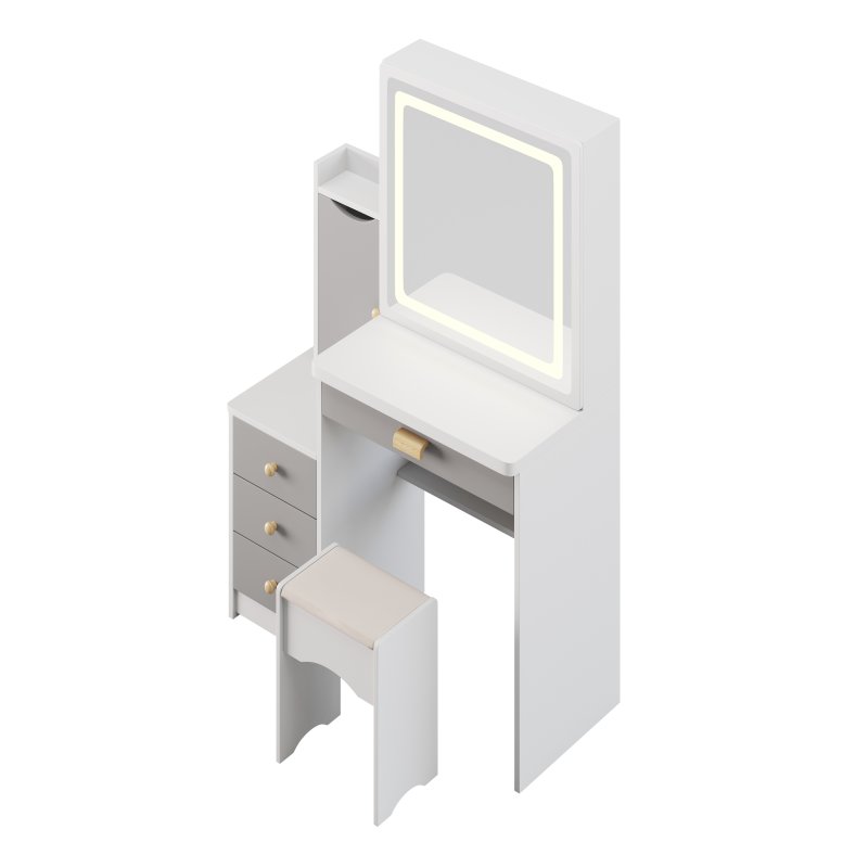 Ensemble coiffeuse et tabouret Vinush - Image 10