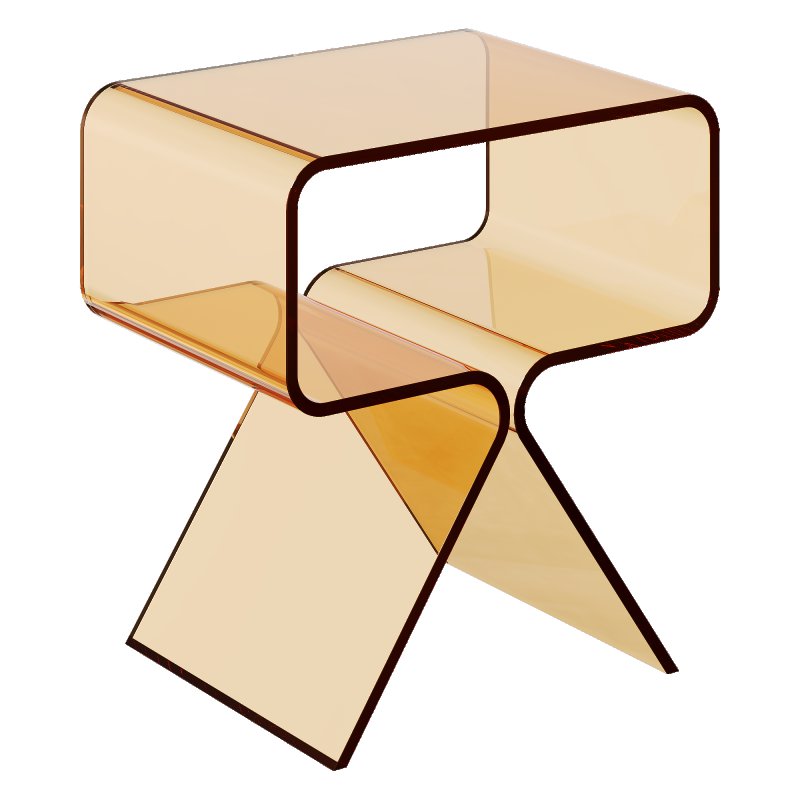 Coffee table Acrylic Nightstand Side Table by Solaround - Image 5