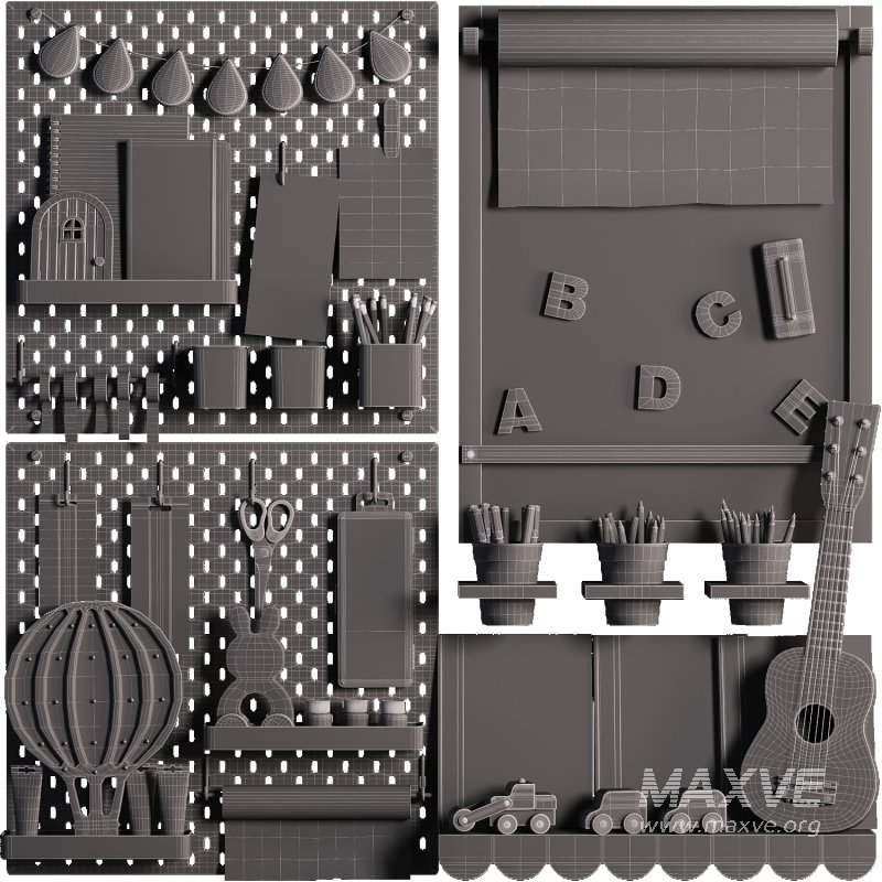 Ikea SKADIS Pegboard , Toy and Decoration for Teenagers and Kids 13 - Image 4